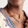 Housa 18-Karat Gold, Amazonite and Diamond Beaded Necklace - FR Housa 18-Karat Gold, Amazonite and Diamond Beaded Necklace - FR