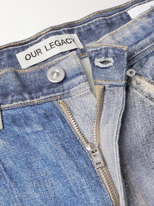 Third Cut Straight-Leg Printed Jeans - E1