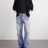 Third Cut Straight-Leg Printed Jeans - OU