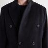 Whale Double-Breasted Mohair-Blend Coat - CU Whale Double-Breasted Mohair-Blend Coat - CU