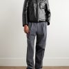 Mini Leather Blouson Jacket - OU