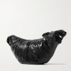 Croissant Large Coated-Cotton Messenger Bag - BK