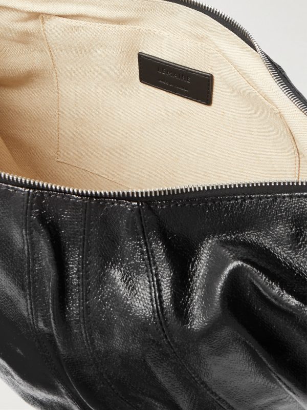 Croissant Large Coated-Cotton Messenger Bag - E1