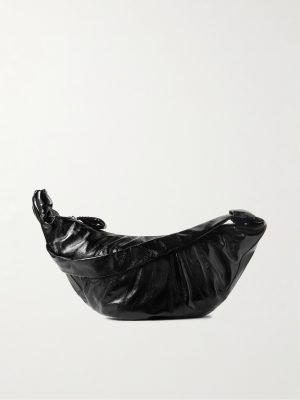 Croissant Large Coated-Cotton Messenger Bag