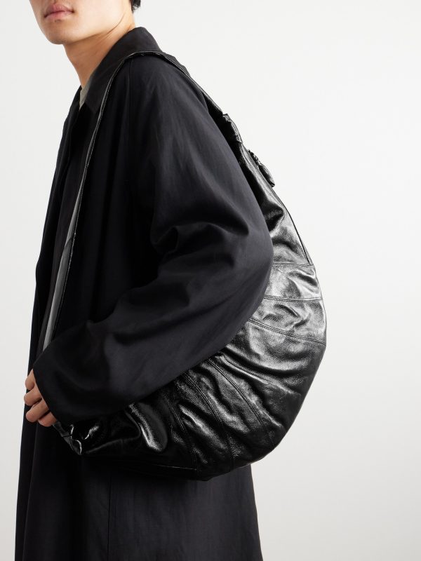Croissant Large Coated-Cotton Messenger Bag - OU