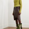 Cropped Ribbed Cashmere and Wool-Blend Sweater - OU Cropped Ribbed Cashmere and Wool-Blend Sweater - OU