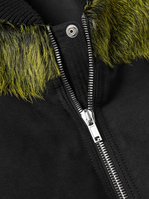 Calf Hair-Trimmed Cotton-Canvas Down Jacket - CU Calf Hair-Trimmed Cotton-Canvas Down Jacket - CU