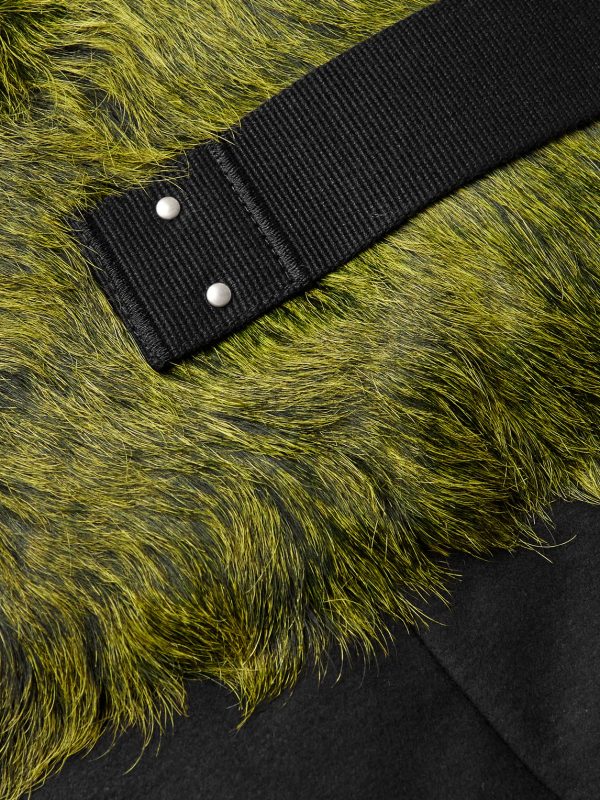 Calf Hair-Trimmed Cotton-Canvas Down Jacket - E1 Calf Hair-Trimmed Cotton-Canvas Down Jacket - E1