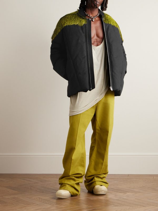 Calf Hair-Trimmed Cotton-Canvas Down Jacket - OU Calf Hair-Trimmed Cotton-Canvas Down Jacket - OU