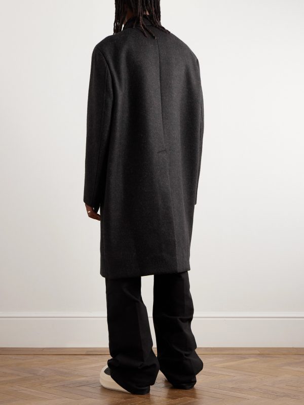 Jumbo Mélange Wool-Felt Coat - BK Jumbo Mélange Wool-Felt Coat - BK