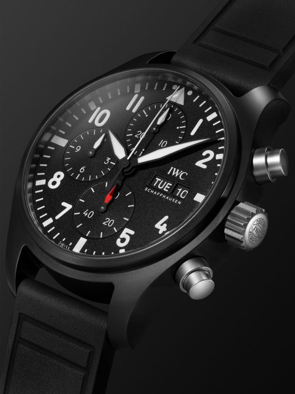 Pilot's Watch Automatic Chronograph 41mm Ceramic and Rubber Watch, Ref. No. IW389401 - FR Pilot's Watch Automatic Chronograph 41mm Ceramic and Rubber Watch, Ref. No. IW389401 - FR