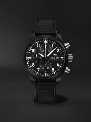 Pilot's Watch Automatic Chronograph 41mm Ceramic and Rubber Watch, Ref. No. IW389401 Pilot's Watch Automatic Chronograph 41mm Ceramic and Rubber Watch, Ref. No. IW389401