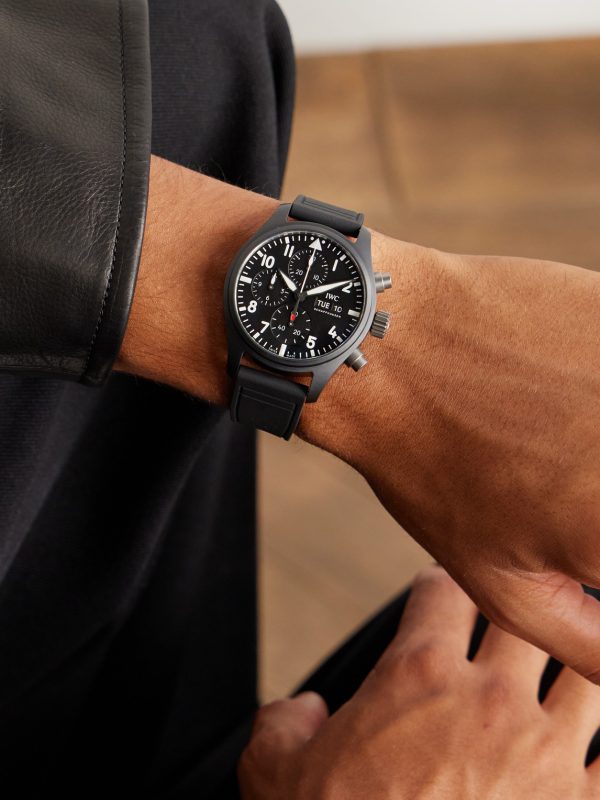 Pilot's Watch Automatic Chronograph 41mm Ceramic and Rubber Watch, Ref. No. IW389401 - OU Pilot's Watch Automatic Chronograph 41mm Ceramic and Rubber Watch, Ref. No. IW389401 - OU