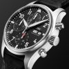 Pilot's Automatic Chronograph 41mm Stainless Steel and Leather Watch, Ref. No. IW388111 - FR Pilot's Automatic Chronograph 41mm Stainless Steel and Leather Watch, Ref. No. IW388111 - FR