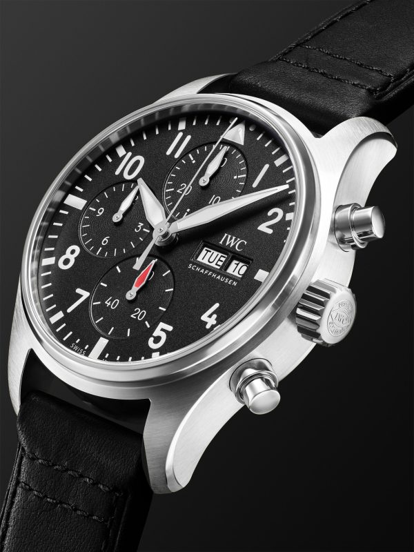 Pilot's Automatic Chronograph 41mm Stainless Steel and Leather Watch, Ref. No. IW388111 - FR Pilot's Automatic Chronograph 41mm Stainless Steel and Leather Watch, Ref. No. IW388111 - FR