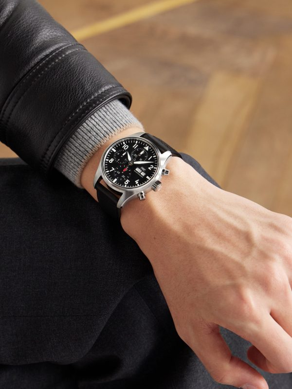 Pilot's Automatic Chronograph 41mm Stainless Steel and Leather Watch, Ref. No. IW388111 - OU Pilot's Automatic Chronograph 41mm Stainless Steel and Leather Watch, Ref. No. IW388111 - OU