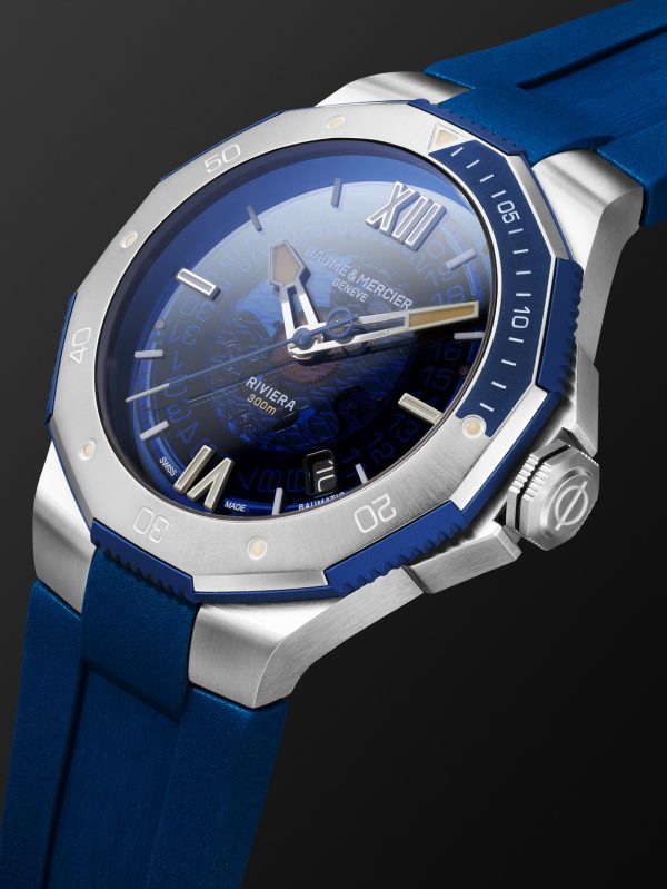 Riviera Automatic 42mm Stainless Steel and Rubber Watch, Ref. No. 10716 - FR