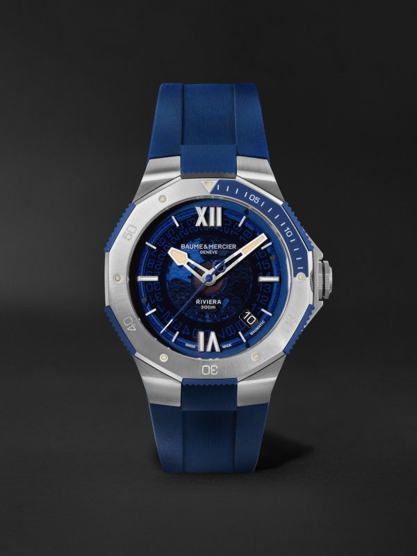 Riviera Automatic 42mm Stainless Steel and Rubber Watch, Ref. No. 10716