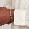 Lock Link Gold Chain Bracelet - FR