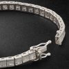 14-Karat White Gold Diamond Tennis Bracelet - BK 14-Karat White Gold Diamond Tennis Bracelet - BK