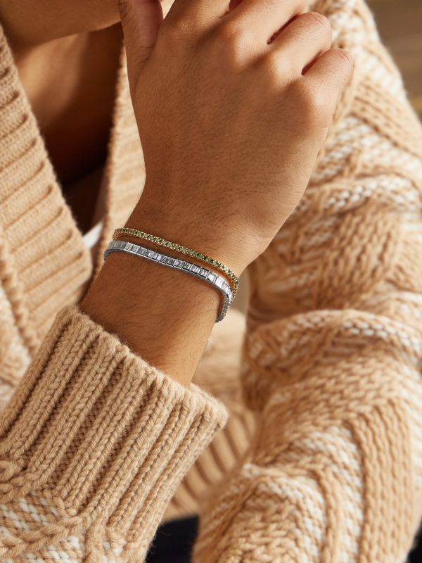 14-Karat White Gold Diamond Tennis Bracelet - E1 14-Karat White Gold Diamond Tennis Bracelet - E1
