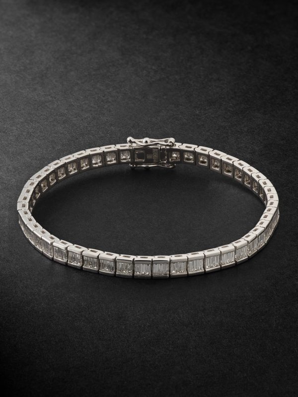 14-Karat White Gold Diamond Tennis Bracelet 14-Karat White Gold Diamond Tennis Bracelet