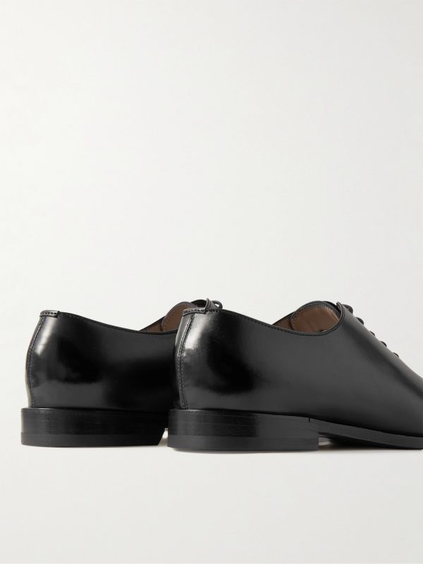 Snowdon Whole-Cut Glossed-Leather Oxford Shoes - BK Snowdon Whole-Cut Glossed-Leather Oxford Shoes - BK