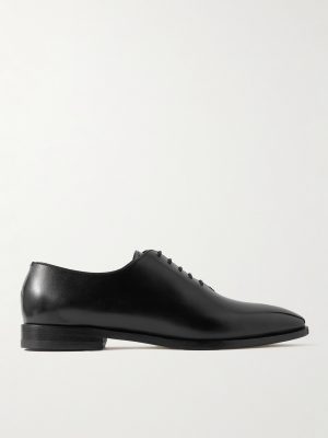 Snowdon Whole-Cut Glossed-Leather Oxford Shoes