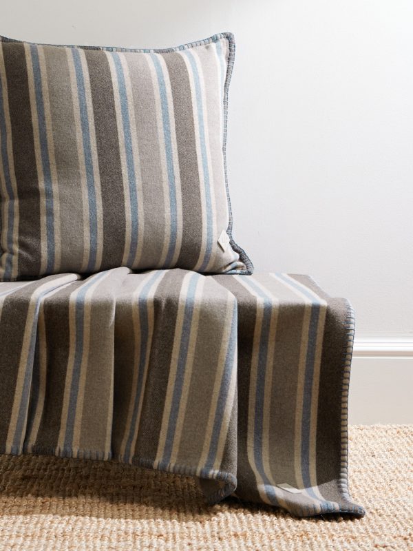 Melbourne Striped Cashmere Blanket - OU