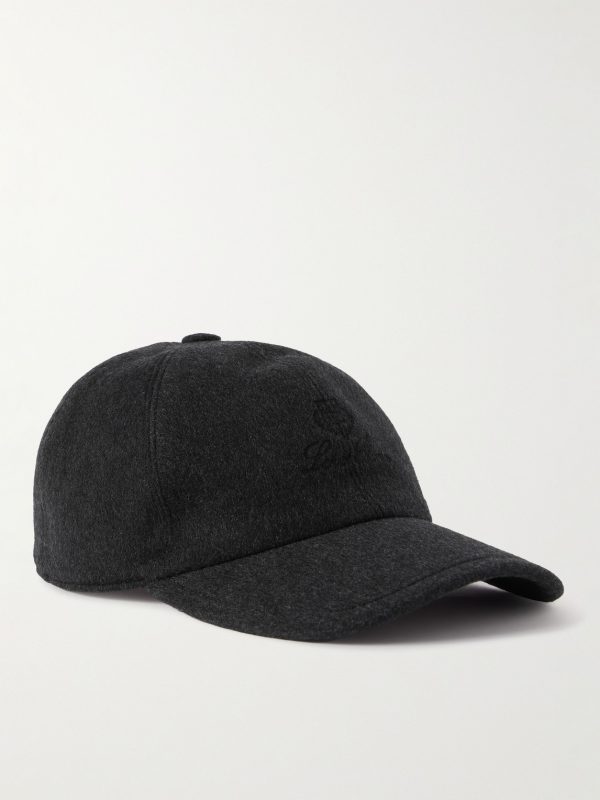 Logo-Embroidered Storm System® Cashmere-Felt Baseball Cap Logo-Embroidered Storm System® Cashmere-Felt Baseball Cap