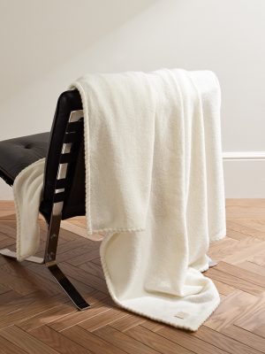 Diamir Cashmere and Silk-Blend Blanket