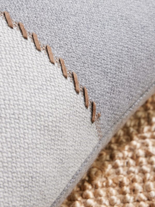 Gobi Suede-Trimmed Cashmere Pillow - CU