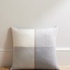 Gobi Suede-Trimmed Cashmere Pillow
