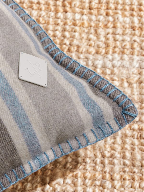 Melbourne Striped Cashmere Pillow - CU Melbourne Striped Cashmere Pillow - CU