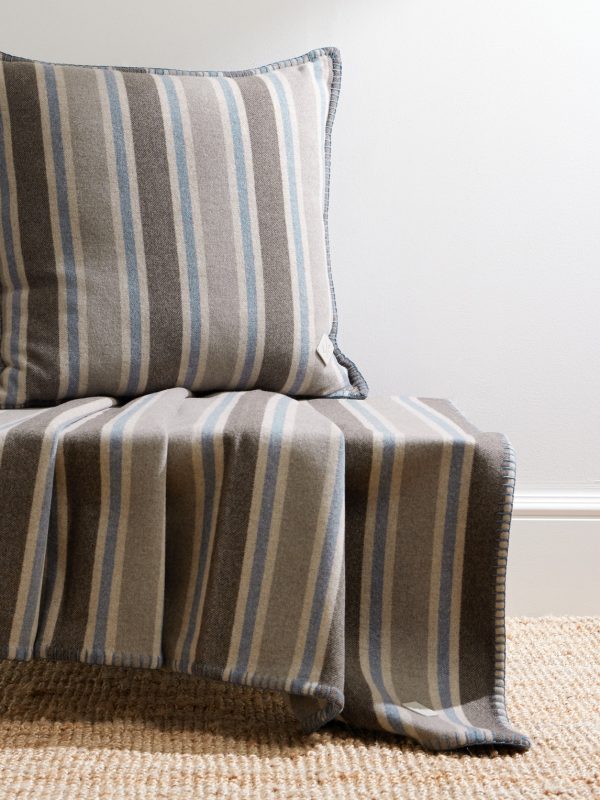 Melbourne Striped Cashmere Pillow - OU Melbourne Striped Cashmere Pillow - OU