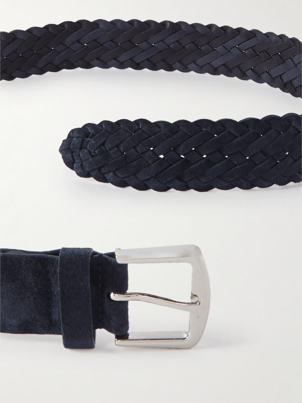 4cm Woven Suede Belt - E1 4cm Woven Suede Belt - E1