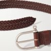 3.5cm Woven Leather Belt - CU 3.5cm Woven Leather Belt - CU