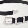 2.5cm Embellished Leather Belt - E1