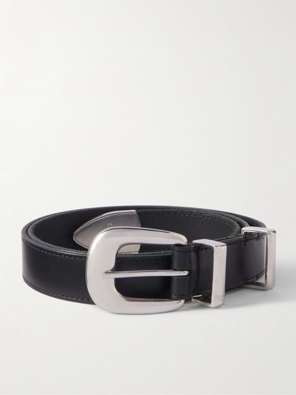 2.5cm Embellished Leather Belt
