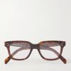 Black Frame 51 Convertible Square-Frame Gold-Tone and Tortoiseshell Acetate Optical Glasses - E1
