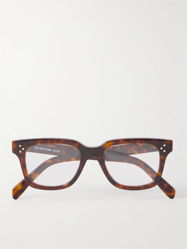Black Frame 51 Convertible Square-Frame Gold-Tone and Tortoiseshell Acetate Optical Glasses - E1