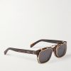Black Frame 51 Convertible Square-Frame Gold-Tone and Tortoiseshell Acetate Optical Glasses - FR