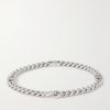 Small Rhodium-Plated Chain Bracelet - BK Small Rhodium-Plated Chain Bracelet - BK
