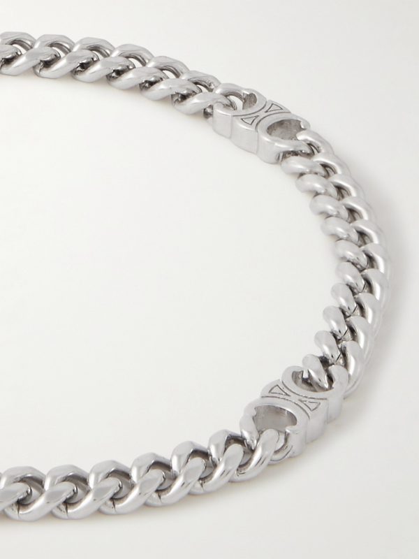 Small Rhodium-Plated Chain Bracelet - CU Small Rhodium-Plated Chain Bracelet - CU