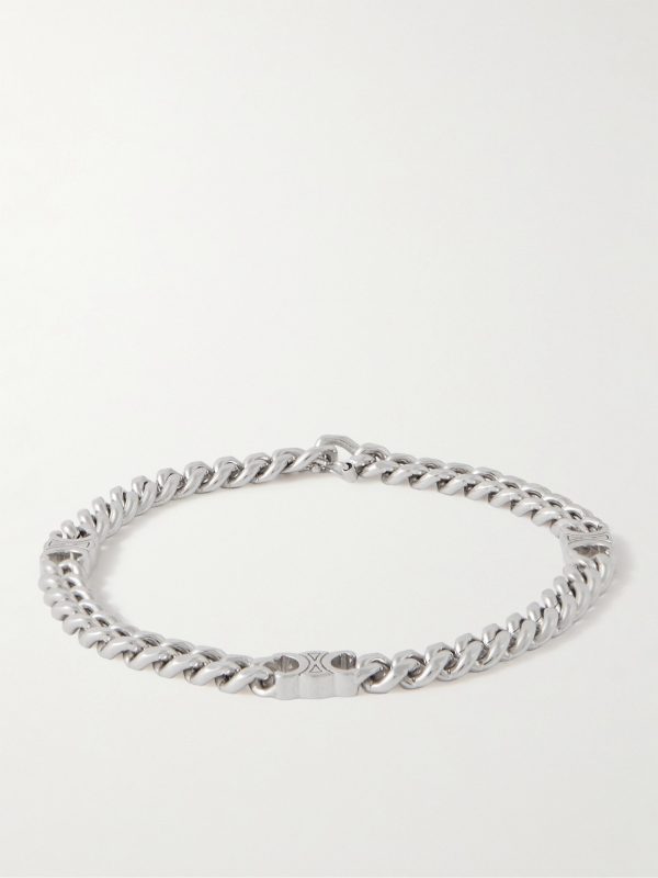 Small Rhodium-Plated Chain Bracelet Small Rhodium-Plated Chain Bracelet