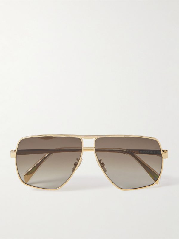 Metal Frame 25 Aviator-Style Gold-Tone Sunglasses Metal Frame 25 Aviator-Style Gold-Tone Sunglasses