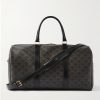 Triomphe Medium Leather-Trimmed Logo-Jacquard Canvas Weekend Bag Triomphe Medium Leather-Trimmed Logo-Jacquard Canvas Weekend Bag