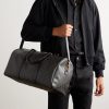 Triomphe Medium Leather-Trimmed Logo-Jacquard Canvas Weekend Bag - OU Triomphe Medium Leather-Trimmed Logo-Jacquard Canvas Weekend Bag - OU