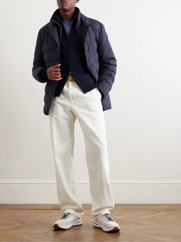 Cashmere Zip-Up Sweater - OU Cashmere Zip-Up Sweater - OU