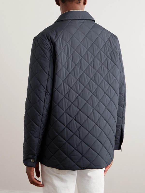 Ampay Quilted Shell Shirt Jacket - BK